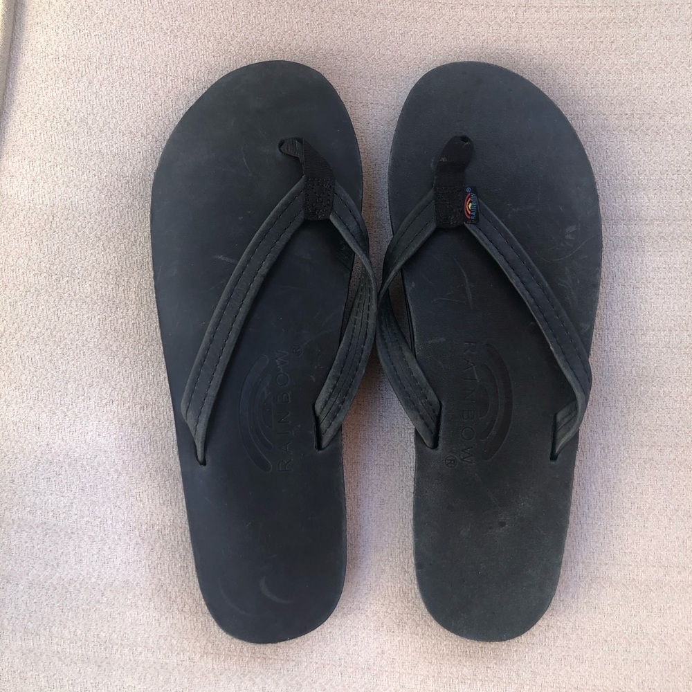 Rainbow Leather Sandals